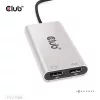 Club 3D Video Splitter - CSV-1586 (Thunderbolt 3 to Dual DisplayPort, 40Gbps, 4K60Hz)