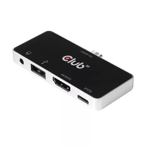 Club 3D USB Hub - CSV-1591 (3.1 USB-C Gen 1 to HDMI, 2.0 USB-A, USB-C 100W, 3,5 Jack, 4k60Hz)