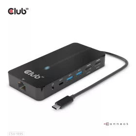   Club 3D USB Hub - CSV-1595 (USB-C Gen 1 to 2xHDMI, 2xUSB-A Gen 1, USB-C Gen 1 100W PD 3.0, RJ45, 3,5 Jack, 4k60Hz)