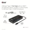 Club 3D USB Hub - CSV-1595 (USB-C Gen 1 to 2xHDMI, 2xUSB-A Gen 1, USB-C Gen 1 100W PD 3.0, RJ45, 3,5 Jack, 4k60Hz)