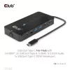 Club 3D USB Hub - CSV-1595 (USB-C Gen 1 to 2xHDMI, 2xUSB-A Gen 1, USB-C Gen 1 100W PD 3.0, RJ45, 3,5 Jack, 4k60Hz)