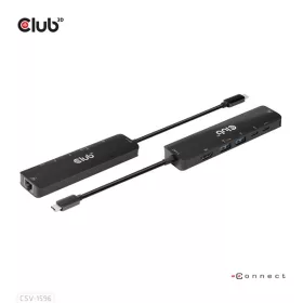   Club 3D USB Hub - CSV-1596 (USB-C to 2xHDMI, 2xUSB-A, USB-C PD, RJ45, 4k60Hz)