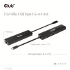 Club 3D USB Hub - CSV-1596 (USB-C to 2xHDMI, 2xUSB-A, USB-C PD, RJ45, 4k60Hz)