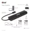 Club 3D USB Hub - CSV-1596 (USB-C to 2xHDMI, 2xUSB-A, USB-C PD, RJ45, 4k60Hz)