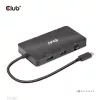 Club 3D USB Hub - CSV-1598 (USB-C Gen 2 to 2xDisplayPort, 2xUSB-A Gen 2, 2xUSB-C Gen 2, RJ45, 4k60Hz)