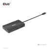 Club 3D USB Hub - CSV-1598 (USB-C Gen 2 to 2xDisplayPort, 2xUSB-A Gen 2, 2xUSB-C Gen 2, RJ45, 4k60Hz)