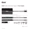 Club 3D USB Hub - CSV-1598 (USB-C Gen 2 to 2xDisplayPort, 2xUSB-A Gen 2, 2xUSB-C Gen 2, RJ45, 4k60Hz)