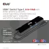 Club 3D USB Hub - CSV-1599 (USB-C 4 to HDMI, 2xUSB-A (10G), RJ45 (2,5G), USB-C 100W PD 3.0, USB-C 10Gbps, 8k60Hz)
