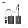 Club 3D Átalakító - CSV-1611(USB-C (USB-A Adapterrel) to Dual HDMI (4K/30Hz) / VGA (1080/60Hz))