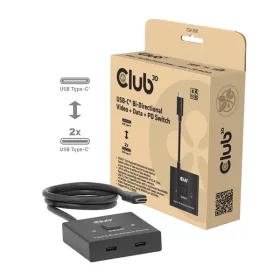   Club 3D USB Hub - CSV-2511 (USB-C to 2xUSB-C, Bidirectional, 100W PD, 8K60Hz/4K120Hz)