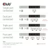 Club 3D Notebook Dokkoló - CSV-2540 (USB-C to 2xUSB-C, 2xUSB-A, 2xHDMI, 2xDP, RJ45, SD/MicroSD, 100W PD, 4K60hz)