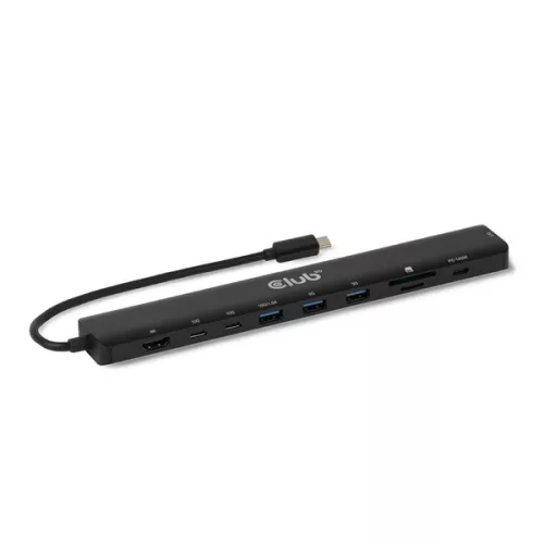 Club 3D USB Hub - CSV-2550 (USB-C to 3xUSB-C, 3xUSB-A, RJ45, SD/MicroSD, 140W PD, HDMI, 8K30hz)