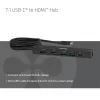 Club 3D Notebook Dokkoló - CSV-2555 (140W, USB-C to 4K60Hz HDMI, USB-C, RJ-45, 2x USB-A, MicroSD, SD)