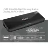Club 3D Notebook Dokkoló - CSV-3103D (DUAL DISPLAY/4K, 3.2 USB-A to HDMI, DP, DVI-D, 3xUSB-A, RJ45, 3.5 Jack Audio +Mic)