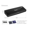Club 3D Notebook Dokkoló - CSV-3103D (DUAL DISPLAY/4K, 3.2 USB-A to HDMI, DP, DVI-D, 3xUSB-A, RJ45, 3.5 Jack Audio +Mic)