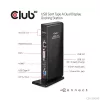 Club 3D Notebook Dokkoló - CSV-3242HD (1200p DUAL DISPLAY, USB-B to HDMI, DVI-I, 6xUSB-A, RJ45, 3.5 Jack Audio + Mic)