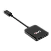Club 3D USB Hub - CSV-7200H (Multi Stream, DisplayPort 1.4 to 2xHDMI, 2x4K60Hz)