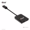 Club 3D USB Hub - CSV-7200H (Multi Stream, DisplayPort 1.4 to 2xHDMI, 2x4K60Hz)