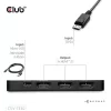 Club 3D Átalakító - CSV-7330 (DisplayPort 2.1 to 3xHDMI, 8K60Hz, HDR, HDCP 2.3, HPD, ALT mode)