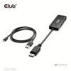 Club 3D Átalakító - CSV-7330 (DisplayPort 2.1 to 3xHDMI, 8K60Hz, HDR, HDCP 2.3, HPD, ALT mode)