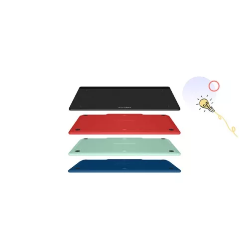 XP-PEN Grafikus tábla - DECO FUN XS_BK (4,8"x3", 5080 LPI, PS 8192, 220 RPS, USB-C) fekete