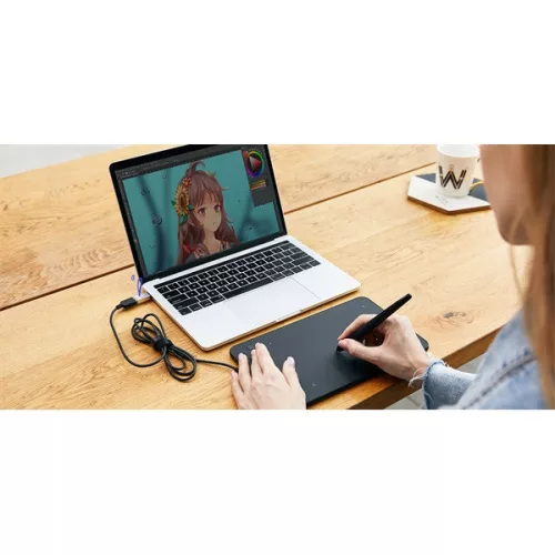 XP-PEN Grafikus tábla - Deco Mini 7 (7"x4,37", 5080 LPI, PS 8192, 220 RPS, 8 gomb, USB-C)