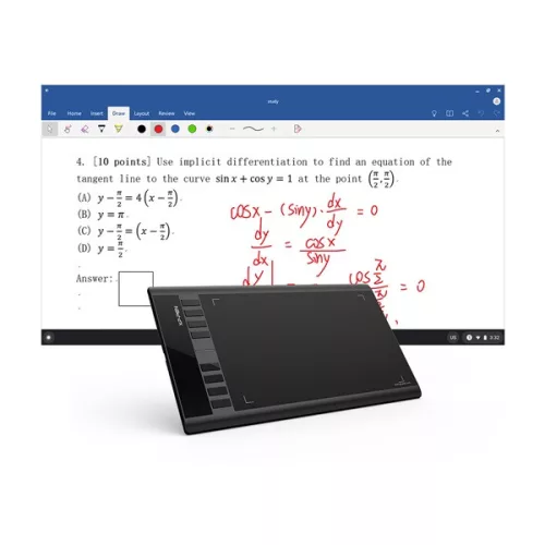 XP-PEN Grafikus tábla - Star 03 V2 (10"x6", 5080 LPI, PS 8192, 266 RPS, 8 gomb, USB)