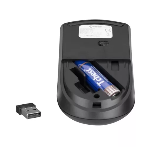 Everest Vezeték nélküli Egér -  CM-675 (1200DPI, 3 gomb, LED, fekete)