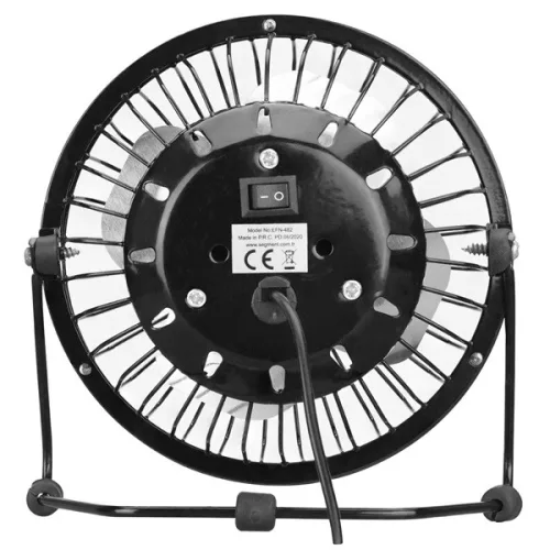 Everest Asztali Ventilátor - EFN-482 (fém, USB, fekete)