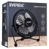 Everest Asztali Ventilátor - EFN-482 (fém, USB, fekete)