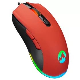   Everest Gamer Egér - SGM-L1 LUMOS Red (6400 DPI, 8gomb, 1,65m harisnyázott kábel,optikai, piros, RGB LED)