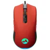 Everest Gamer Egér - SGM-L1 LUMOS Red (6400 DPI, 8gomb, 1,65m harisnyázott kábel,optikai, piros, RGB LED)