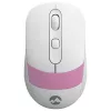 Everest Vezeték nélküli Egér - SM-18 Pink (1600 DPI, 4gomb, optikai, fehér-rózsaszín)