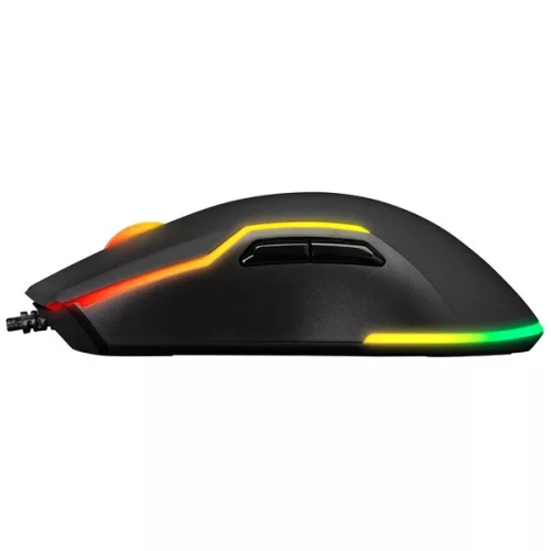 Everest Gamer Egér - SM-G14 DUSK  (7200 DPI, 7gomb, 1,5m harisnyázott kábel,optikai, fekete, RGB LED)