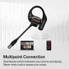 ONEODIO Sport Fejhallgató - OpenRock LINK 20 Black (premium, légvezetés, BT 6.0, fekete)
