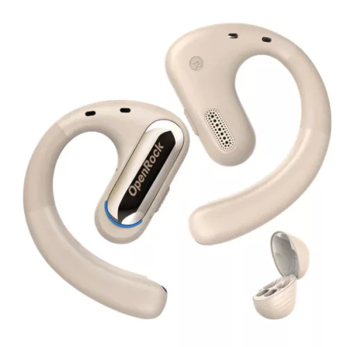 ONEODIO Sport Fejhallgató - OpenRock Pro Beige (premium, légvezetés, BT 5.2, bézs)