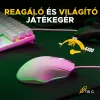 The G-Lab Gaming kit - 2 in 1 COMBO HYDROGEN W/HU (TKL billentyűzet, egér, 6200 DPI, RGB, USB-A, fehér, magyar)