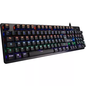   The G-Lab Gamer Billentyűzet - KEYZ CARBON V3/INT (RGB LED, Mechanikus, Blue switch, USB, fekete, angol)