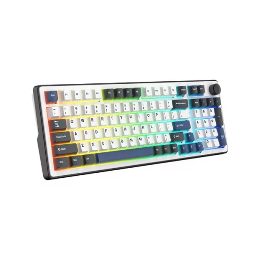 The G-Lab Gamer Billentyűzet - KEYZ ELITE 400 HE BW/US (RGB, cserélhető Mágneses switch, 8000Hz, USB, angol)