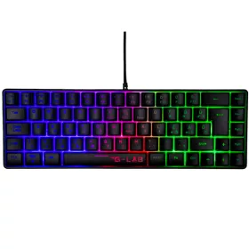   The G-Lab Gamer Billentyűzet - KEYZ HYDROGEN HU (RGB LED, TKL, USB, fekete, magyar)