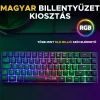 The G-Lab Gamer Billentyűzet - KEYZ HYDROGEN HU (RGB LED, TKL, USB, fekete, magyar)