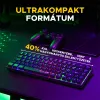 The G-Lab Gamer Billentyűzet - KEYZ HYDROGEN HU (RGB LED, TKL, USB, fekete, magyar)