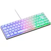 The G-Lab Gamer Billentyűzet - KEYZ HYDROGEN W/HU (RGB LED, TKL, USB, fehér, magyar)