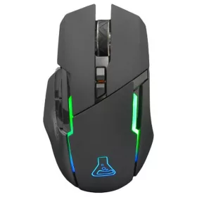   The G-Lab Vezeték nélküli Gamer Egér - KULT CAESIUM (7200 DPI, 2,4Ghz+Bluetooth, 6 gomb, makro, RGB LED, fekete)