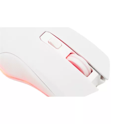 The G-Lab Vezeték nélküli Gamer Egér - KULT HELIUM WL W(3200 DPI, 6 gomb, makro,  RGB LED, fehér)