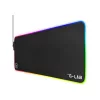 The G-Lab Egérpad - PAD RUBIDIUM (800x300x3mm; fekete, extra USB, vízálló, RGB LED) csomagolás sérült!