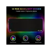 The G-Lab Egérpad - PAD RUBIDIUM (800x300x3mm; fekete, extra USB, vízálló, RGB LED) csomagolás sérült!