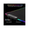 The G-Lab Egérpad - PAD RUBIDIUM (800x300x3mm; fekete, extra USB, vízálló, RGB LED) csomagolás sérült!