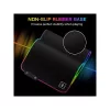 The G-Lab Egérpad - PAD RUBIDIUM (800x300x3mm; fekete, extra USB, vízálló, RGB LED) csomagolás sérült!