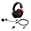HyperX Fejhallgató - Cloud Alpha Wireless (Vezeték nélküli, USB, fekete/piros)